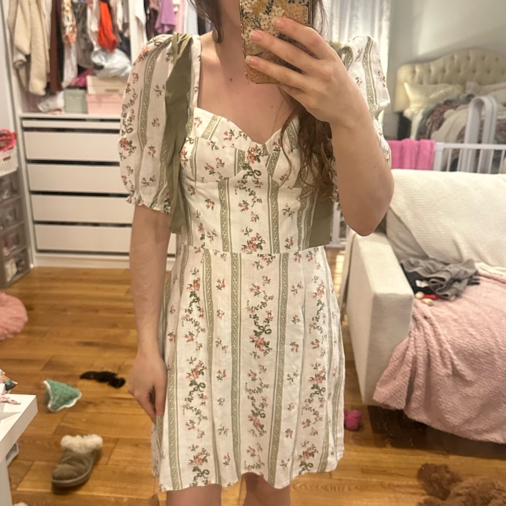 Reformation Spring Linen Dress - Picture 3 of 3